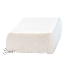Листовые полотенца Z-сложения 1 слой,150 листов, белые, сязь, 23х22 см, 33 гр.