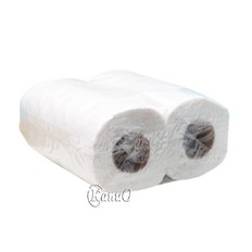 Рулонные полотенца 2х слойные, 19 метров, белые, 100%-целлюлоза. 2 рул. в пачке.